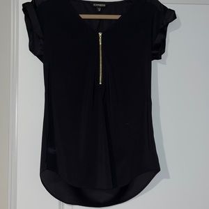 Express blouse with zipper